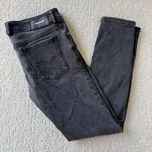 Diesel Sleenker Slim Skinny Jeans Men 32 Gray Wash 084SB Italy Stretch $198